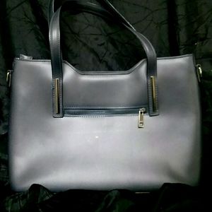 Borse Pelle Navy Blue Shoulder Bag